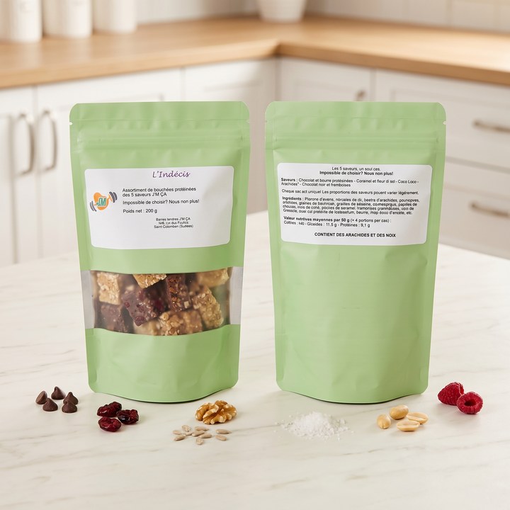 L'Indécis — sac refermable des 5 saveurs en bouchées, 200 g